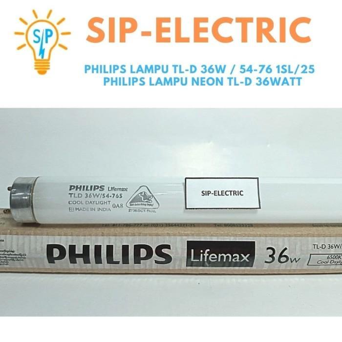 TRIKTRIK- Philips Lampu Tl-D 36W / 54-76 1Sl/25 / Philips Lampu Neon Tl-D 36Watt