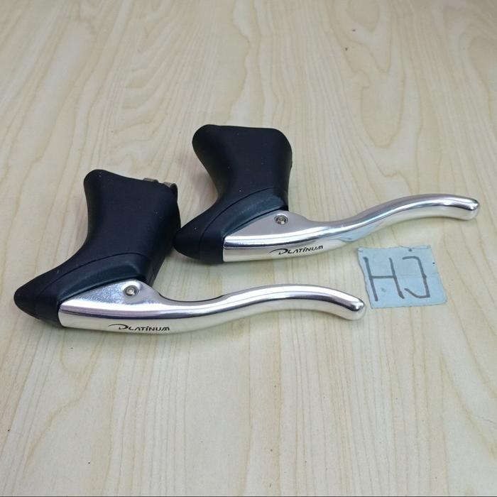 Handle Rem Balap Platinum Hitam Chrome Brake Lever