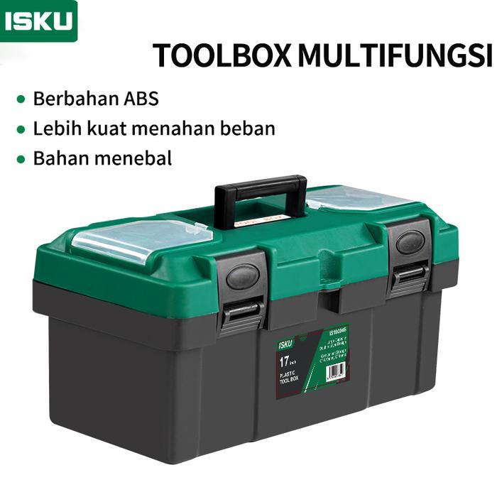 Tekiro Tools - Box Besar Plastik 19/17/14 Inch Bahan Pp Tools Box Kotak Peralatan /Tool Box 2