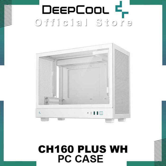 DEEPCOOL CH160 PLUS WHITE M-ATX CASING KOMPUTER