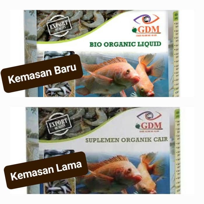 PROBIOTIK SUPLEMEN ORGANIK CAIR GDM UNTUK IKAN / PERIKANAN - 2 LITER