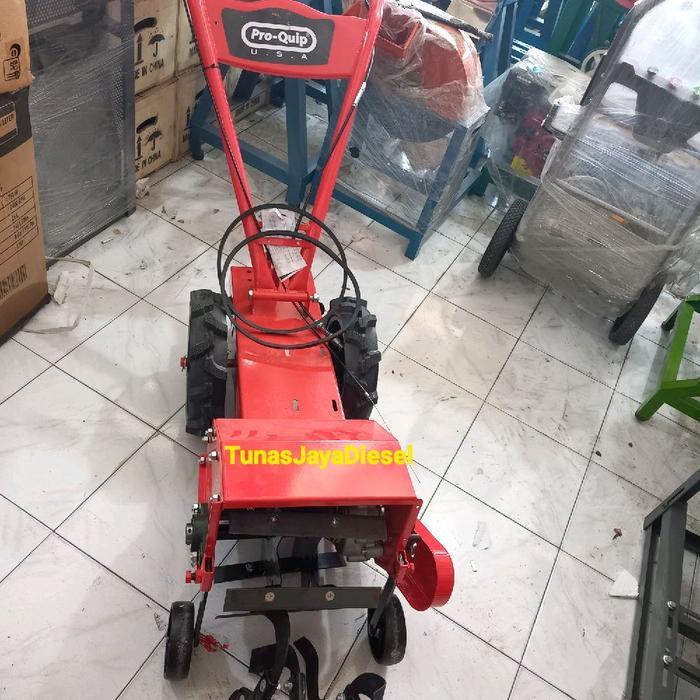 Mesin Traktor  Bajak Sawah Mini+ pisau Penyiang Penggembur  PRO-QUIP  PANZER28+Mesin Solar 9.0HP Pro