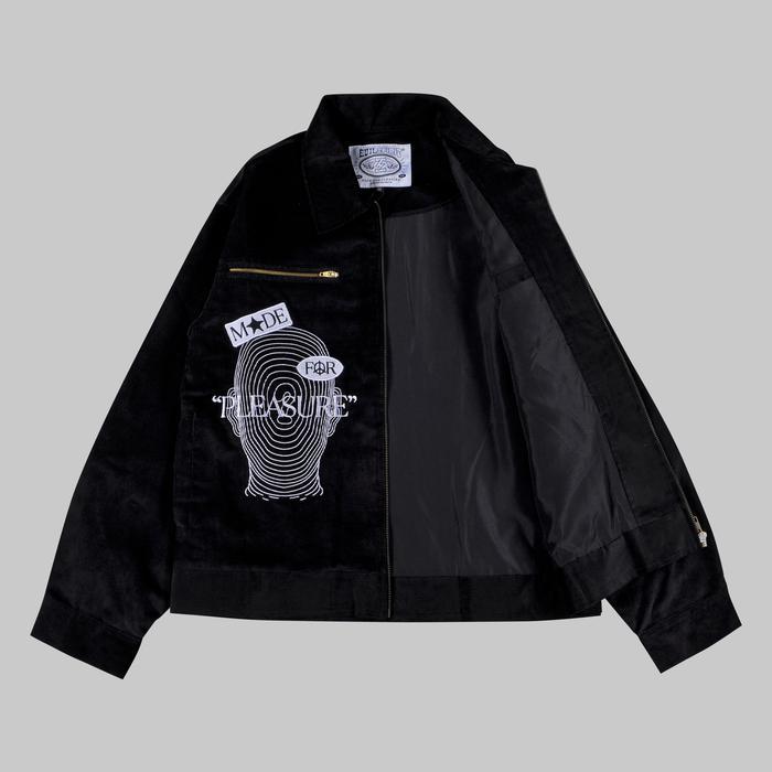 EVILSPIRIT JACKET CORDUROY - HEADACHE BLACK UNISEX Atasan Jaket Pria Wanita Cowok Casual Panjang