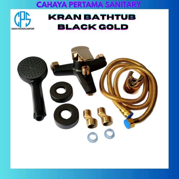 Kran Bathtub Panas Dingin Black Gold/Keran Air/Kran Shower