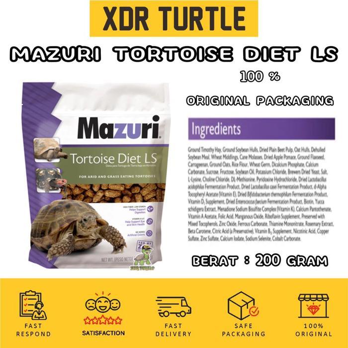 MAZURI LS TORTOISE DIET 500gr PELET TORTO SULCATA ISTAR RADIATA