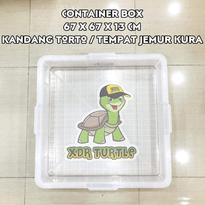 KANDANG KURA 67x67x13 SULCATA ALDABRA PARDALIS RES ALBINO XDR TURTLE