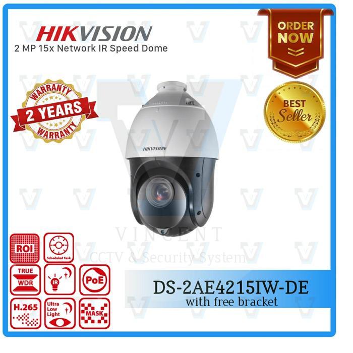 Hikvision Ip Ptz 2Mp Ds-2De4215Iw-De (15X Zoom)