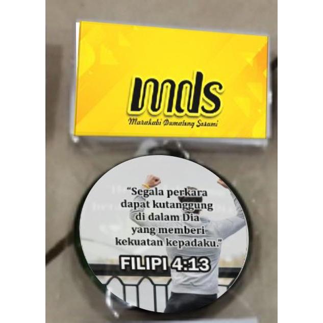 Gantungan Kunci Ayat Alkitab Rohani Kristen ( 44 mm)