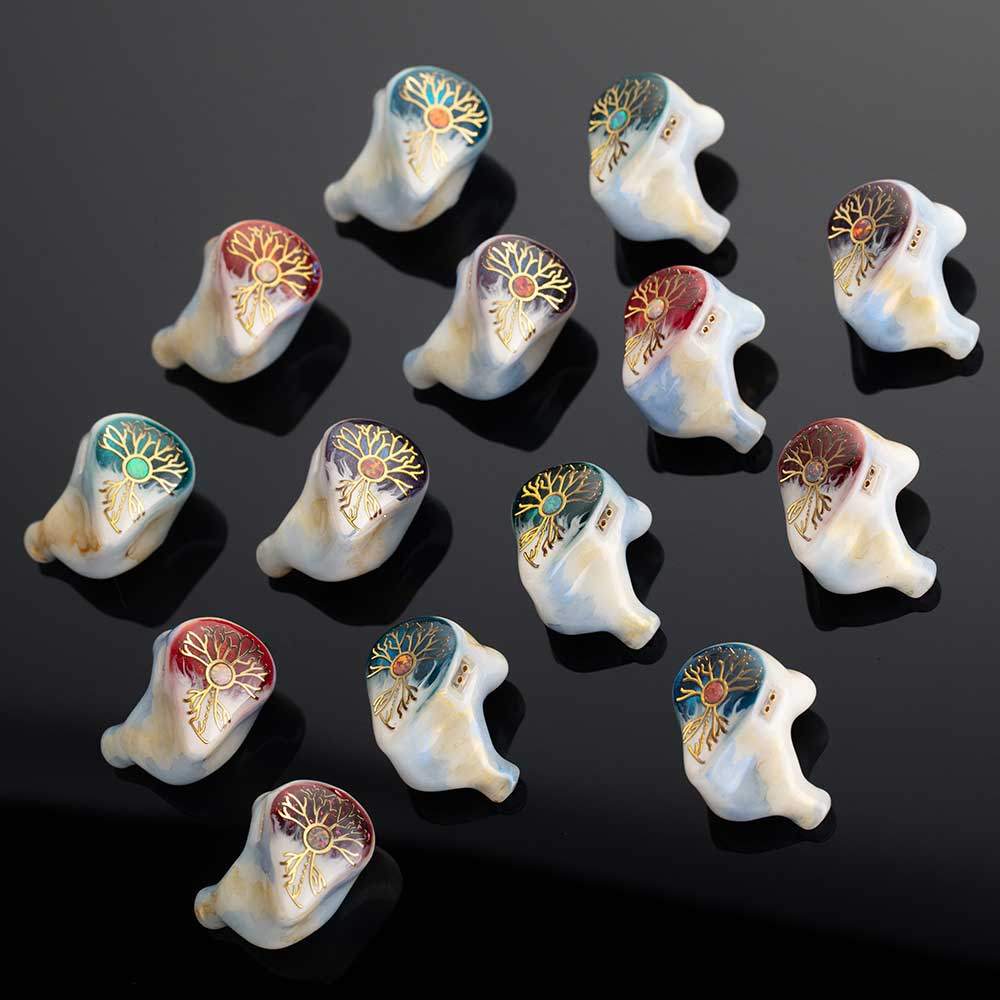 Kinera Idun Golden Earphones 2Ba+1Dd Handpainted Knowles Ba Modular