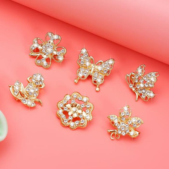 Bros dagu kecil /bros bunga /bros kancing/bros kecil new emas