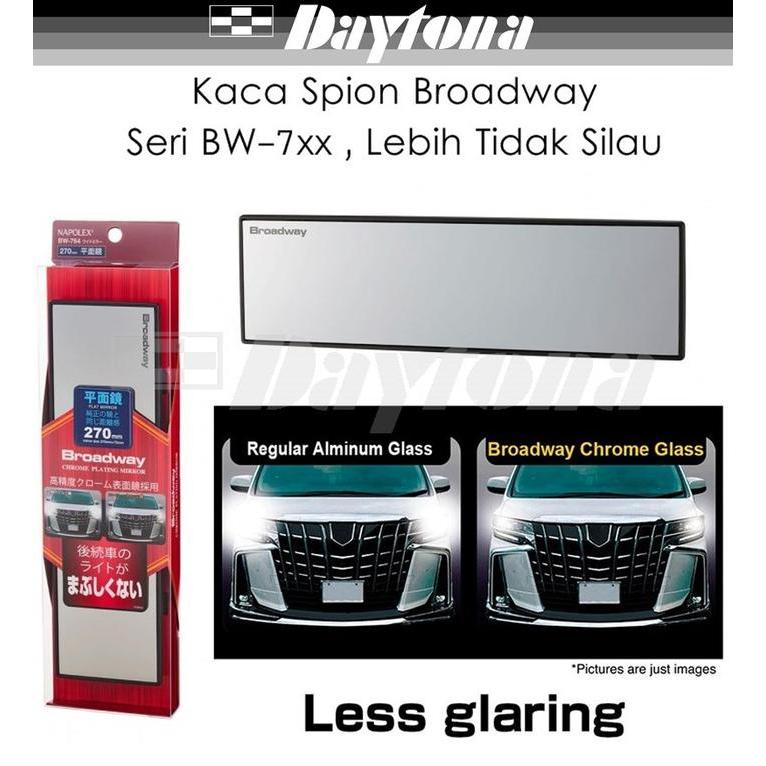 pu0i3- Broadway Kaca Spion Tengah Mobil Bw-762 763 764 765 766 767 Original