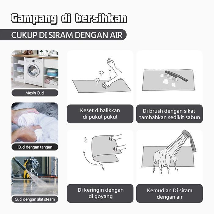 0yln5- Beli LokalMegam Permadani Ukuran 200X300 Karpet Lantai Jumbo Ambal Anti Slip Permadani