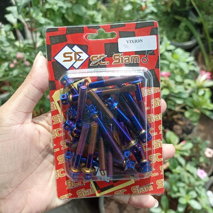 Baut Blok Mesin Vixion Probolt Original Stainless Thailand