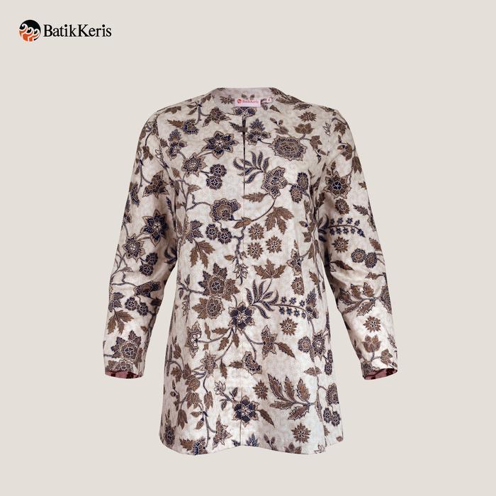 (COD) BATIK KERIS TUNIK LENGAN PANJANG KERIS MEKAR TAMAN SARI 010TPFSX48