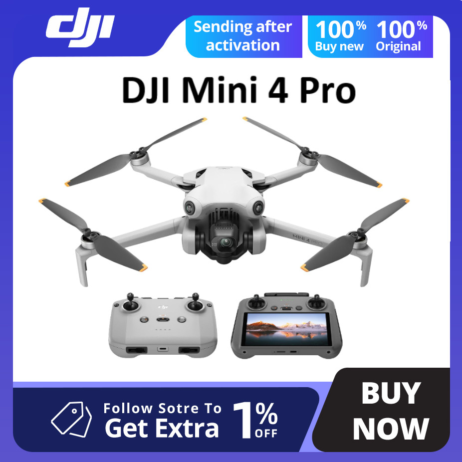 Dji Mini 4 Pro Drone Folding Mini-Drone With 4K/60 Fps Hdr Video Camera