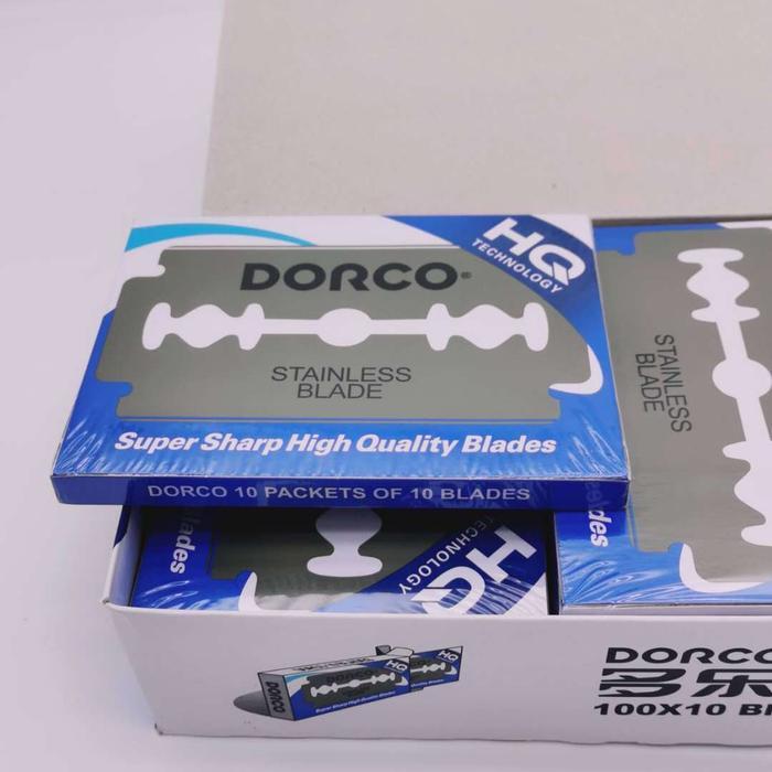 jpbrari- Jeje Silet Dorco Biru Premium 100 Keping Box Biru