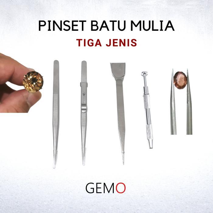 Pinset Penjepit Batu Mulia Intan Berlian Diamond / Gemstone Tweezer