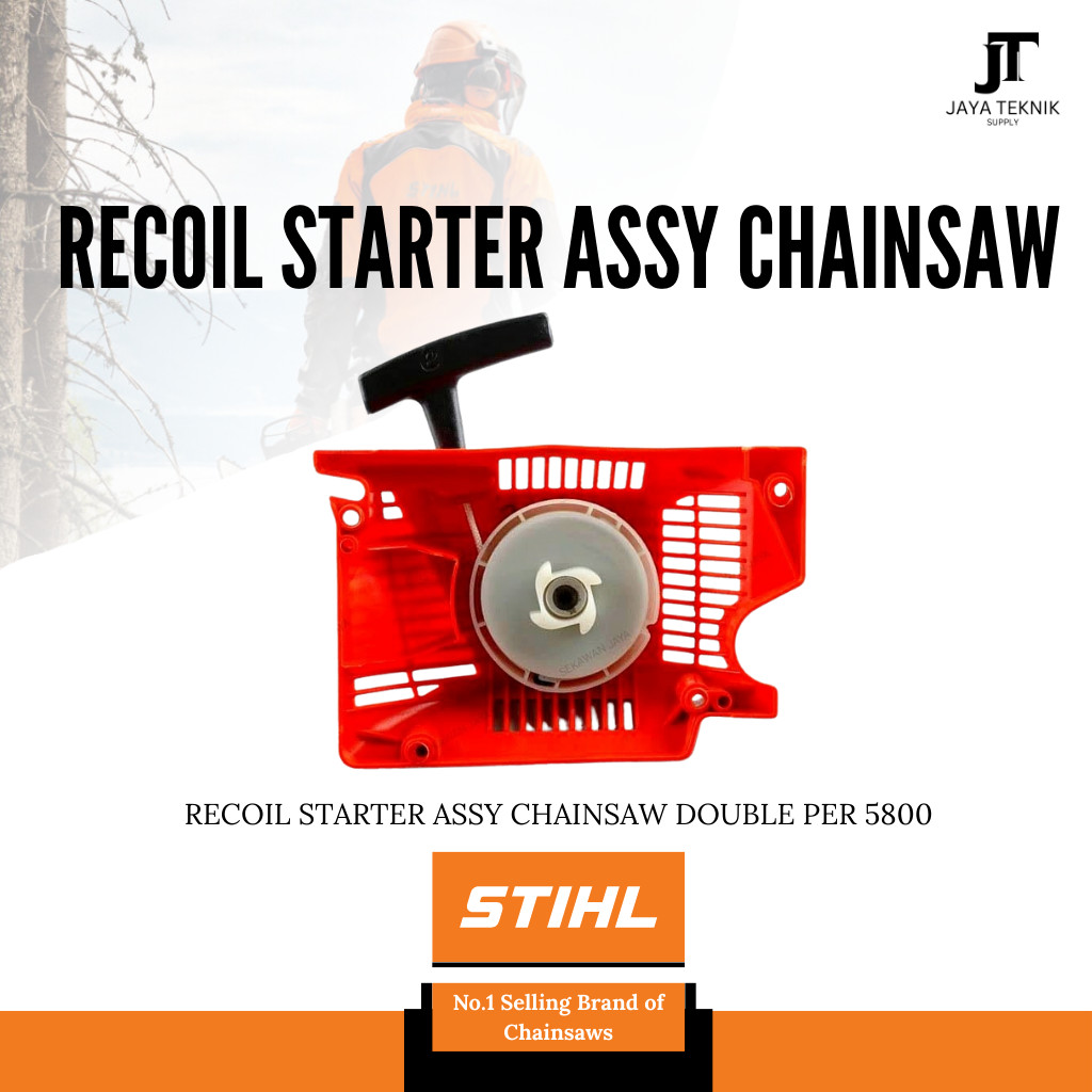 RECOIL STARTER ASSY CHAINSAW DOUBLE PER 5800