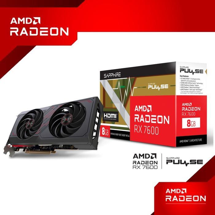 SAPPHIRE PULSE AMD RADEON RX 7600 8GB