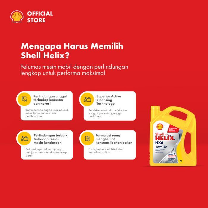 OLI MESIN MOBIL SHELL HELIX HX6 10W-40 (4L)