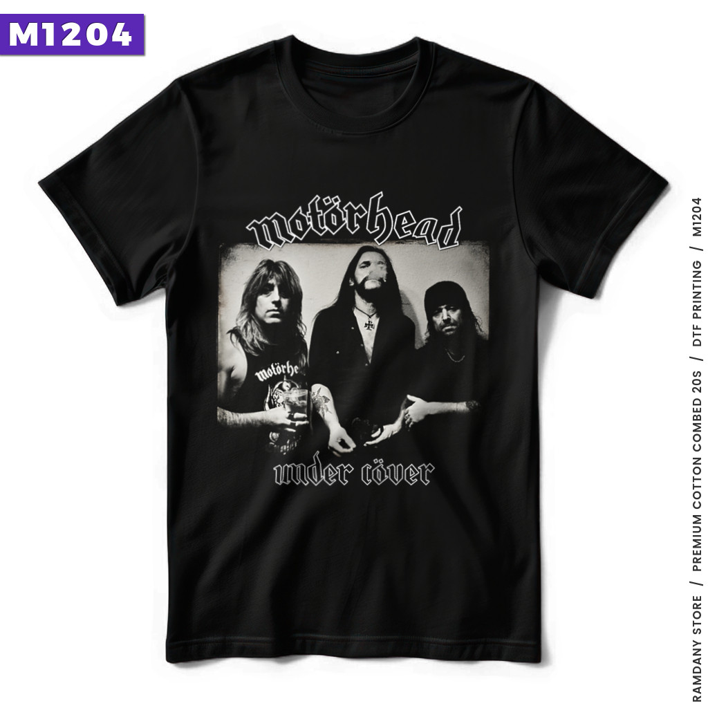 Kaos Band MOTORHEAD - Under Cover (M1204) | Baju Tebal Cotton Combed 20s DTF Premium