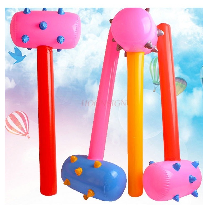1pcs Colorful inflatable wolf tooth hammer toy Children's toy wolf tooth hammer