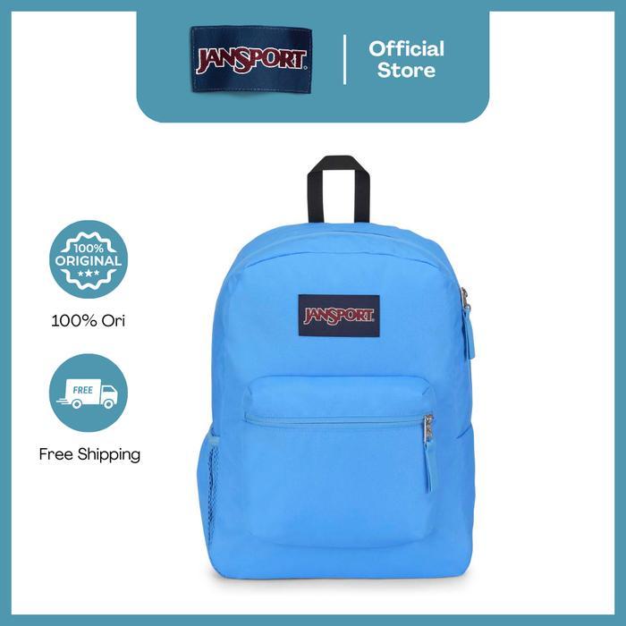 JanSport Tas Ransel / Backpack / Daypack Cross Town Blue Neon