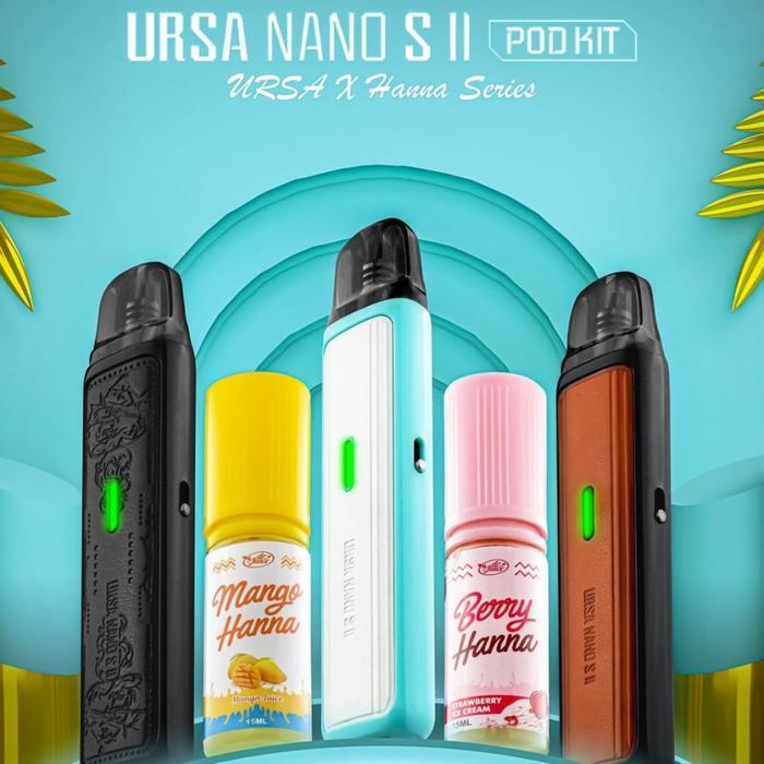 URSA NANO S2 30W 1000MAH BUNDLING HANNA 15ML AUTHENTIC