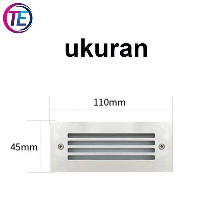 LAMPU TANGGA DINDING TANAM LED OUTDOOR WATERPROOF / LAMPU TANGGA LED3W