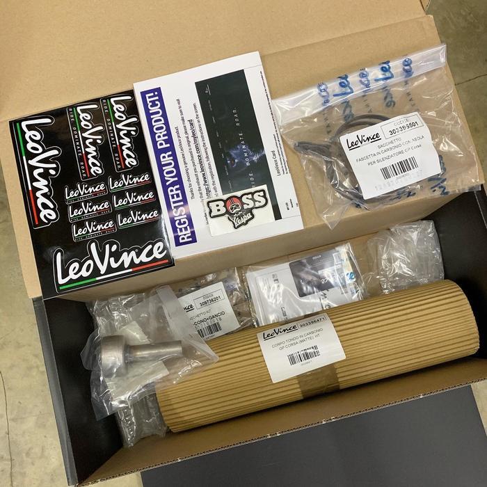 Knalpot Leovince GP Corsa Carbon Slip On Universal Vespa