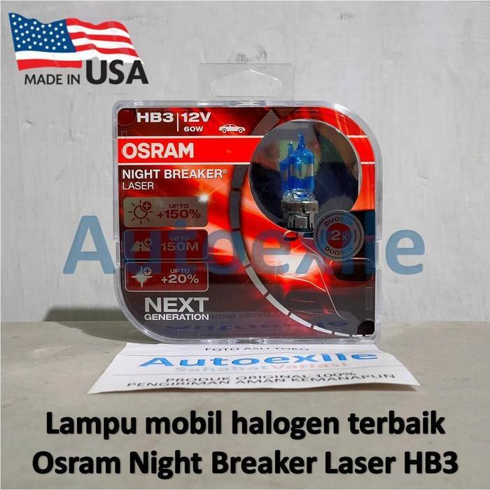 ASLI Osram R Laser eneration HB3 9005 L Night Breaker Lampu Mobil BRV CRV HRV Innova Reborn READY