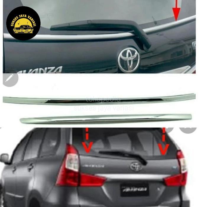 Lis Kaca Belakang All New Avanza Xenia Veloz 2012-2020 Chrome