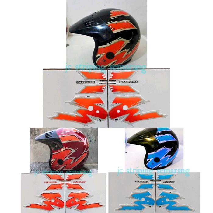 ORIGINAL sticker helm suzuki TS 125 copy READY STOCK