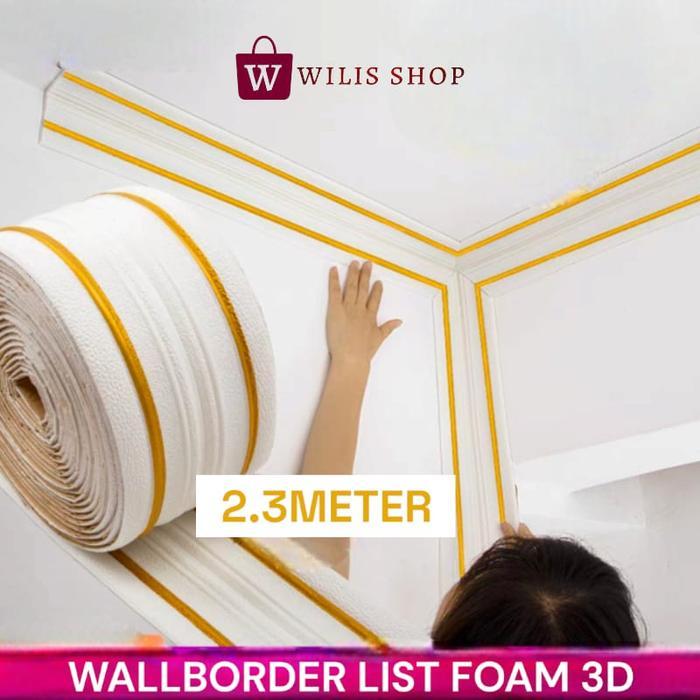 News List Wallfoam 3D / List Border Wallpaper foam / Pembatas wallfoam Dinding 3D