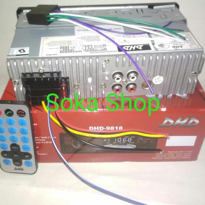 Tape Mobil Dhd 9818 Bisa Bluetooth Usb/Mmc/Sd Card