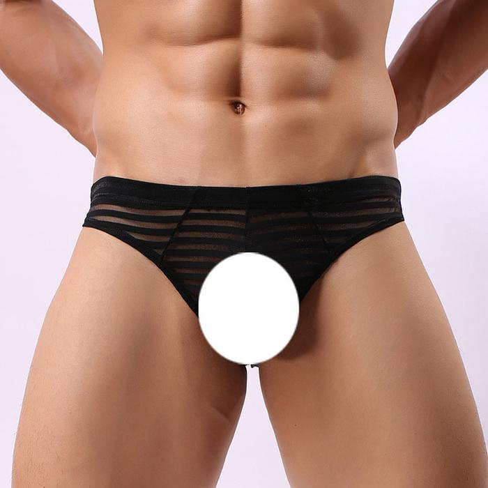 mguf- Celana Dalam Pria Sexy Low Waist Transparan Celana /Boxer Pria Y038