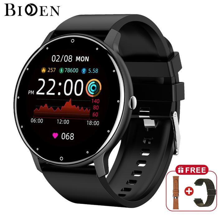 BIDEN Smart Watch Pria Full Touch Screen Phone Call Wireless Charge