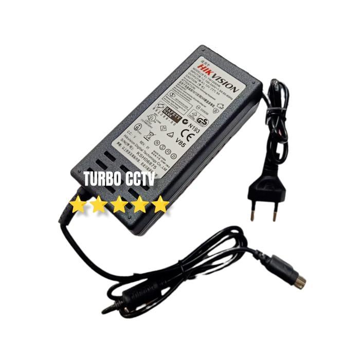 nt2iv- Promo Adaptor 12V 5A 4 Pin Dvr Adaptor Nvr Cctv / Adaptor Hikvision 5A