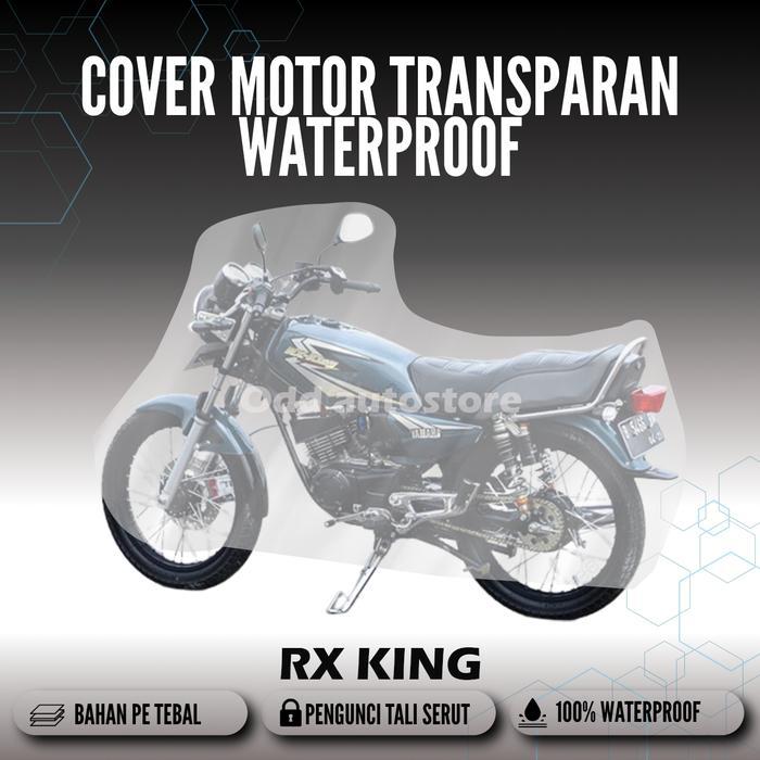 Cover motor transparan / sarung motor RX KING waterproof
