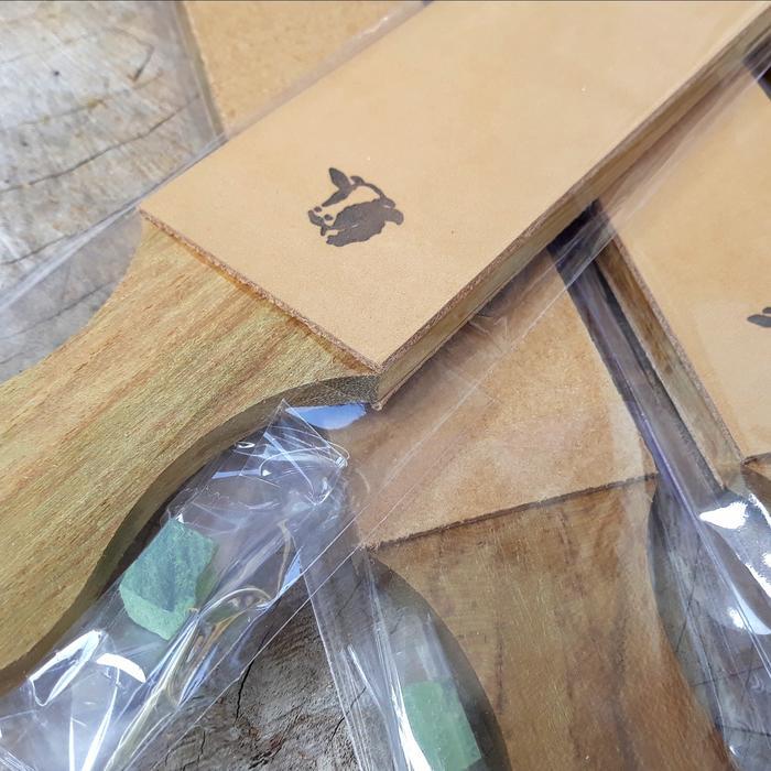 stropping kulit / leather strop /asahan pisau / golok sembelih kode 551