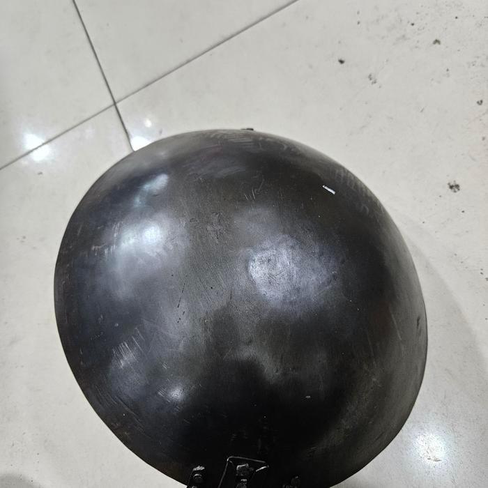 kuali/wajan/wok nasi goreng plat hitam baja UK 35 cm tebal