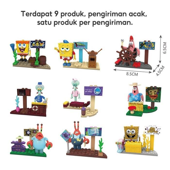 DAYTOY- Ohsome Spongebob Mystery Box Surprise Egg / Blind Box Isi Figure Spongebob Surprise