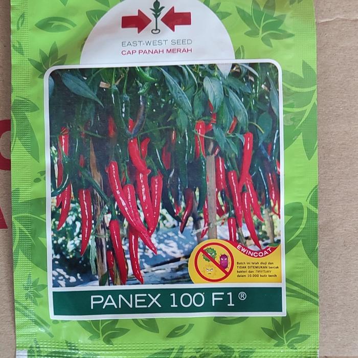 ID BENIH CABAI MERAH BESAR PANEX F1 CAP PANAH MERAH 125 BUTIR LOMBOK CABE