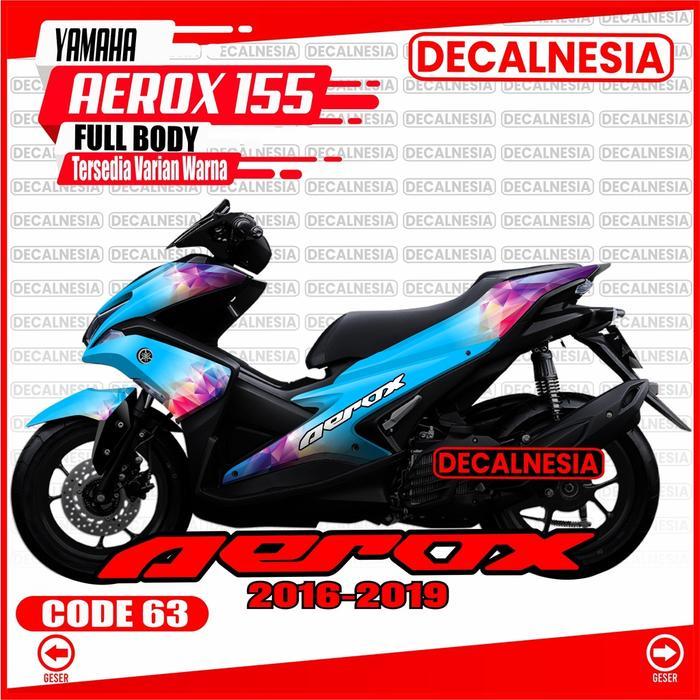 Stiker Decal Aerox 155 Old 2016 2017 2018 2019 Full Body Sticker Motor Yamaha Variasi Aksesoris