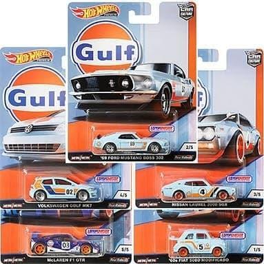 Hot Wheels Gulf Series Car Culture HotWheels nissan laurel mustang VW