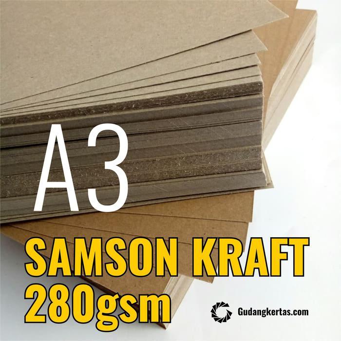 Kertas Samson Kraft Tebal 280 gsm - Ukuran A3