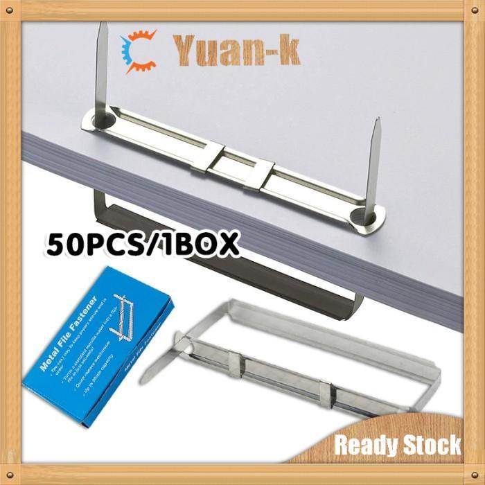1 Box Isi 50 Pcs Paper Fastener / Pengikat Kertas