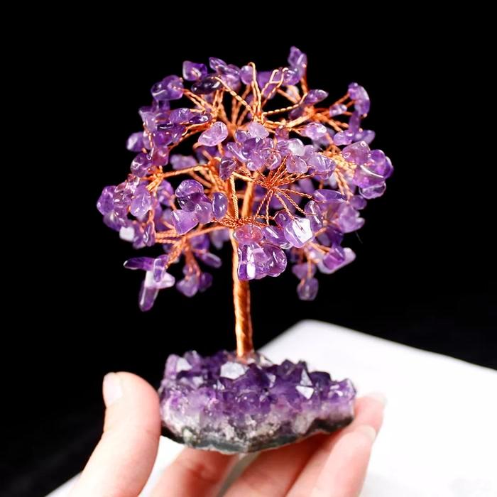 New- Pohon Kristal Amethyst Keberuntungan Fengshui