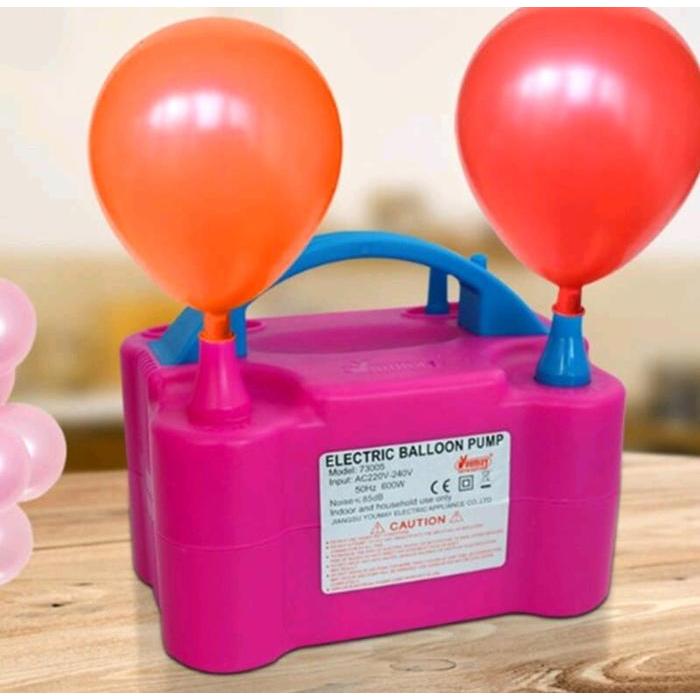 POMPA BALON ELEKTRIK BALLOON PUMP 2 LUBANG ANGIN ALAT TIUP GAS UDARA