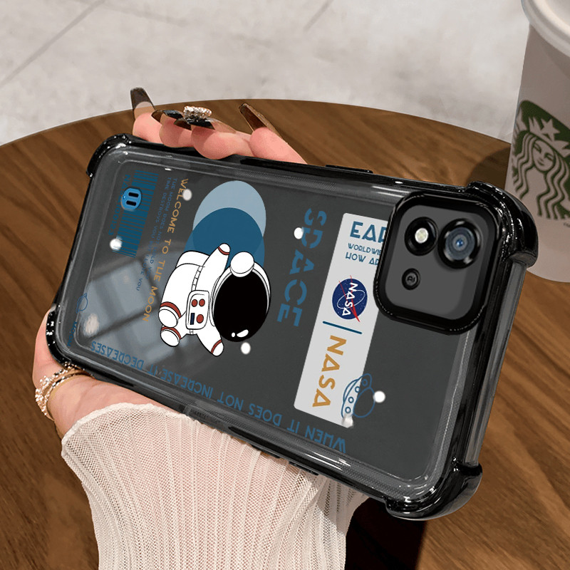 Casing Hp untuk Realme C20 C20A C11 2021 C11 2020 Narzo 50i Case Astronot NASA Kasing Bumper back Co
